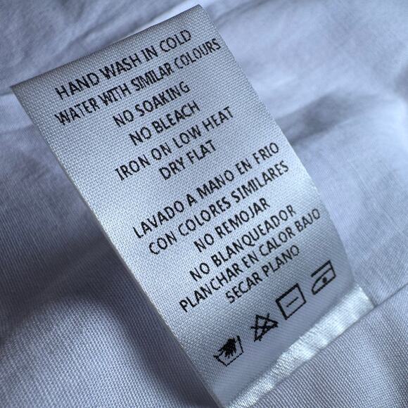 MABLE Strapless Blue Floral Midi Dress | Coquette Cottagecore Romantic L EUC - Picture 10 of 11